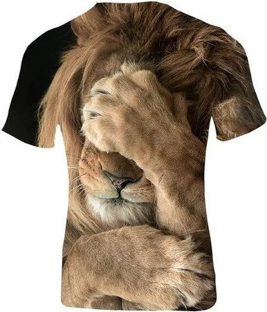 🦁 LÖWEN-Parodie 3D T-Shirt - Doppelseitig bedruckt 🦁💫