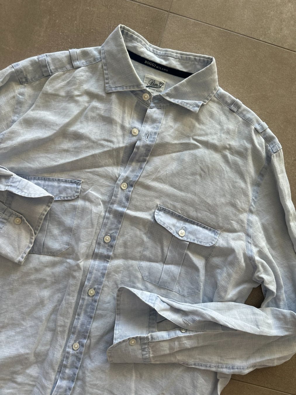 Hemden: Usata camicia lino Boggi Milano XL – Gebraucht aus Lugano von _tuttifrutti_ 1