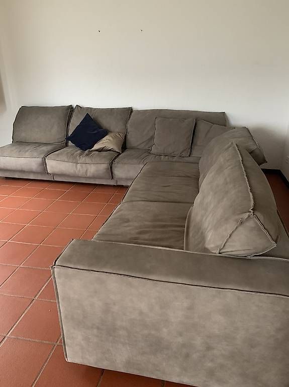 Divani: Canapé d'angle en cuir  – Usato da Pambio-Noranco venduto da Derimey 2