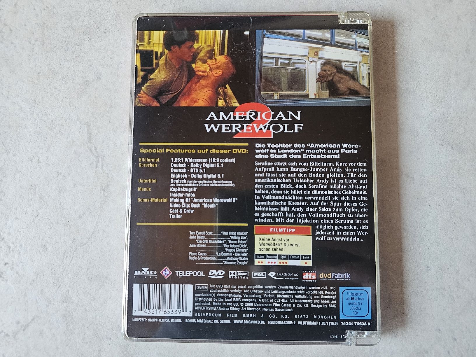 Tutti i DVDs: American Werewolf 2 – Usato da Schneisingen venduto da backstore24 1