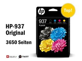 HP-937 ORIGINAL Drucker-Patronen,Tintenpatronen /4-Multipack