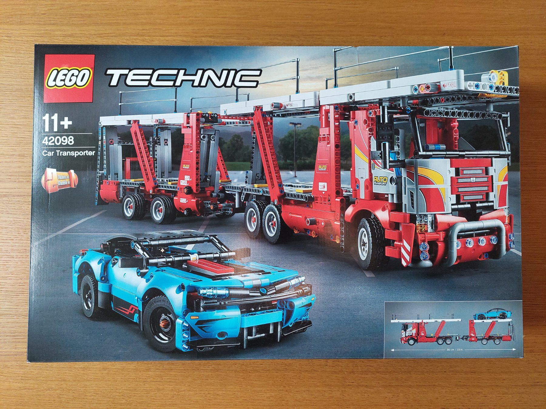 Lego Spielzeuge: LEGO Technic Autotransporter mit Auto mit V8 Motor 42098 – Neu und originalverpackt aus Abtwil AG von kidimagic1