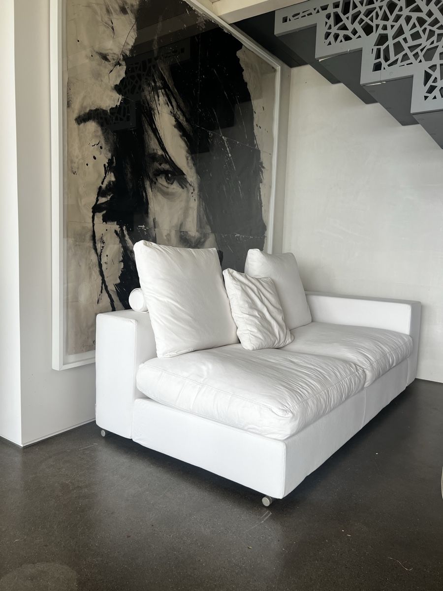 Flexform Sofas: Flexform Groundpiece Sofa by Antonio Citterio - White Panama – Gebraucht aus Oberägeri von Theonose74