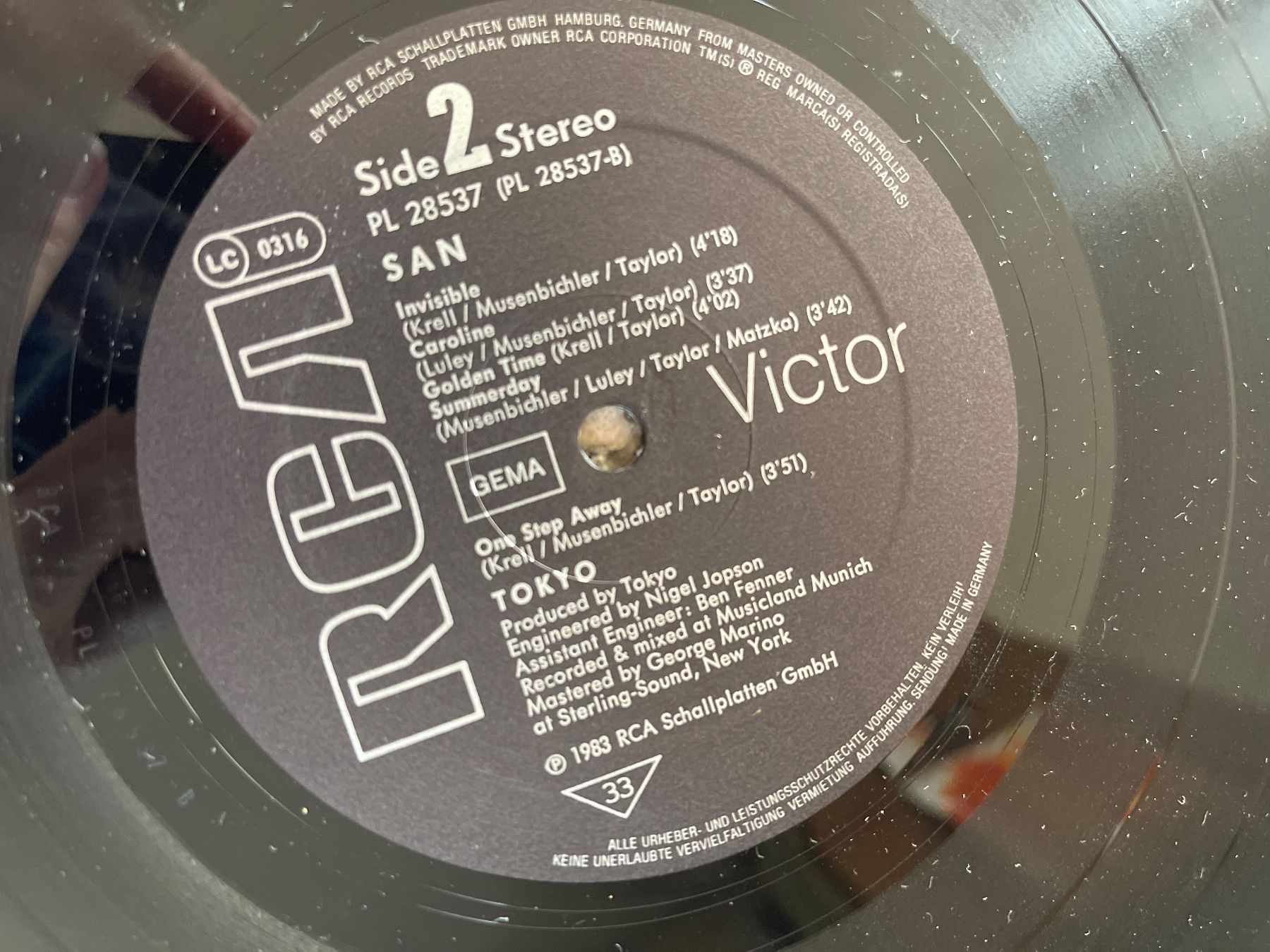 Dischi in vinile: A205/Tokyo San – Usato da Frutigen venduto da Philippe_jsp 2
