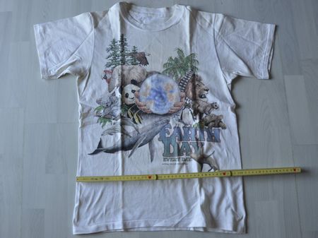 T-Shirt weiss Grösse S Earth Day, guter Zustand