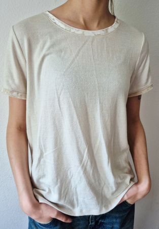 GAP SHIRT L 40 BEIGE SAMT , TOP ZU JEANS HOSE ROCK JACKE