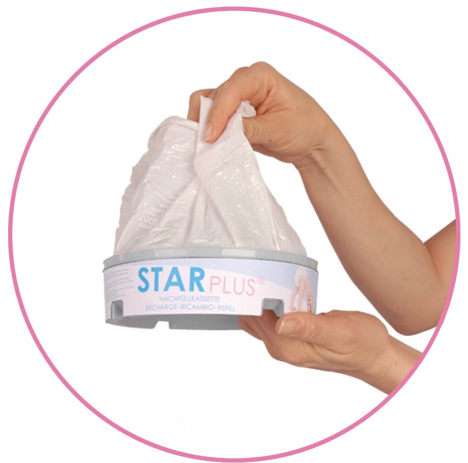 Cestini per rifiuti: Windeleimer STARPLUS mit Filter und 7 Nachfüllkassetten – Nuovo e nell'imballaggio originale da Basel venduto da Seifehuesli 9