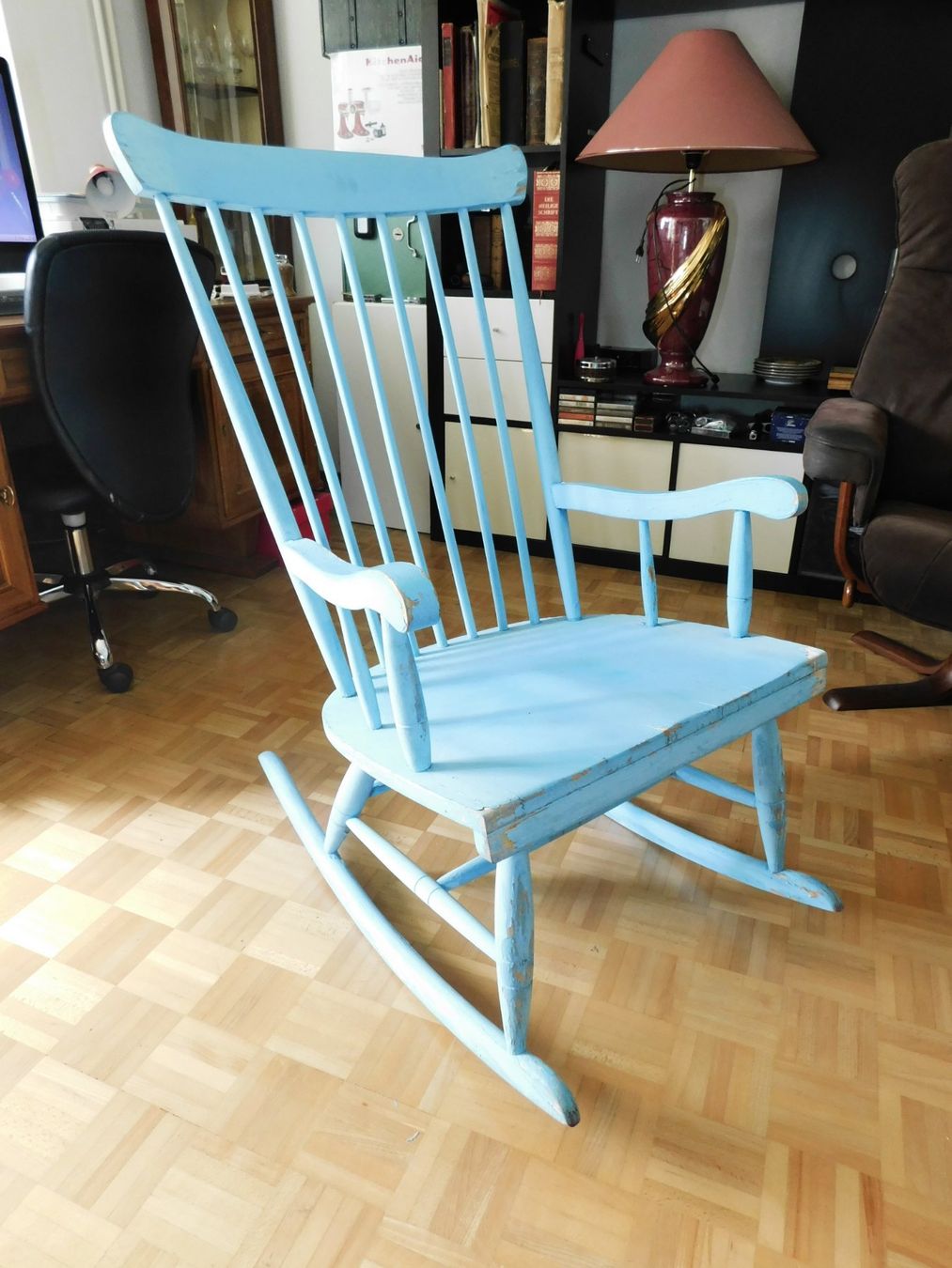 Fauteuils: Schaukelstuhl, taubenblau – D'occasion à Emmenbrücke par Neverlaand-22 1