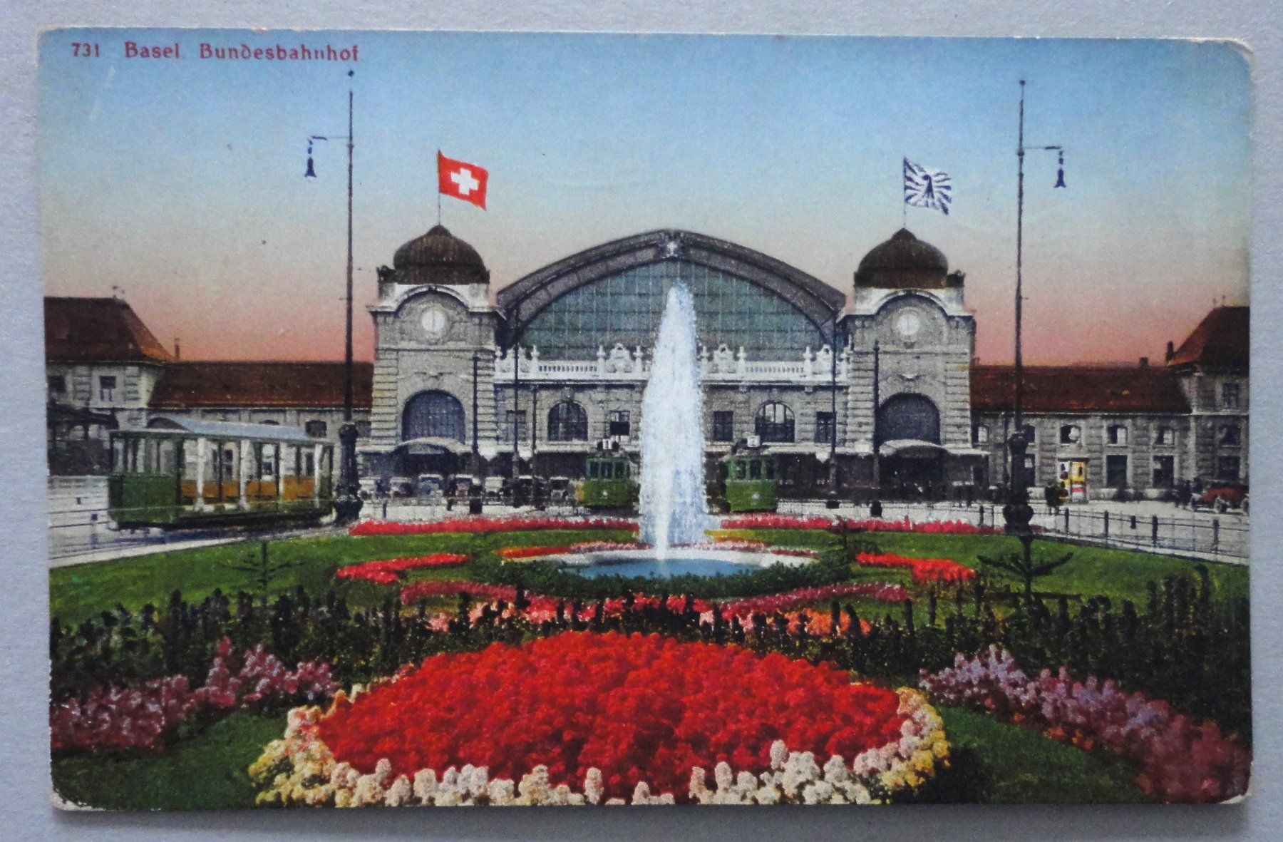 Cartoline postali: Basel, Bundesbahnhof – Usato da Fétigny venduto da Billy2miny