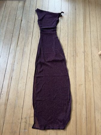 Missue Abendkleid lila glitzernd Grösse XS 34 neuwertig