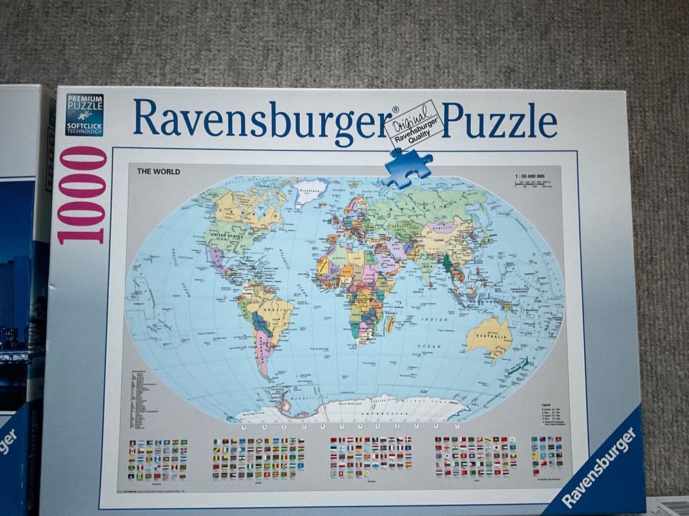  5 schöne Puzzle mit 1000 Teilen (Gebraucht) in Jona für CHF 25 – mit Illustration 