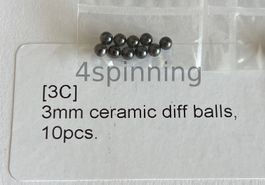 3mm Ceramic Diff Balls – 10pcs - Precision Grade – NEW