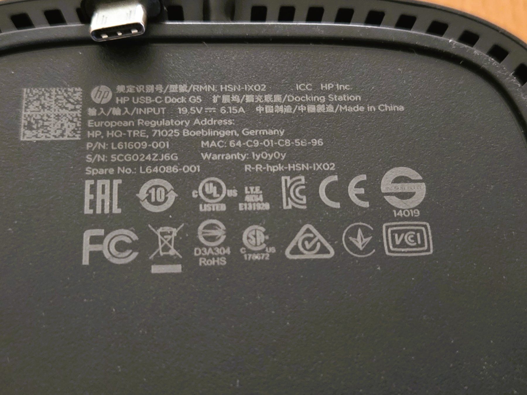 Hewlett Packard Docking station: HP - DOCKING ORIGINAL HP – Usato da Brüttisellen venduto da Nighttrain 4