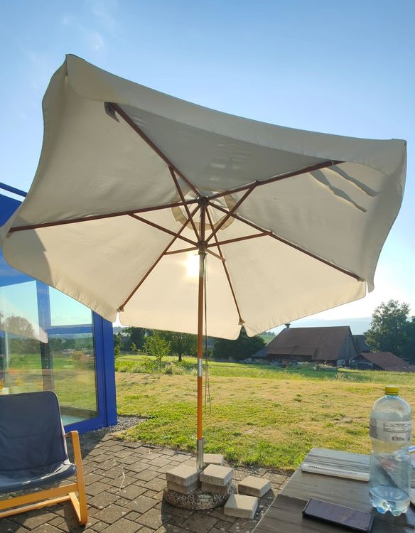 Sonnenschirm inkl. Schirmständer gebraucht günstig abzugeben Kaufen