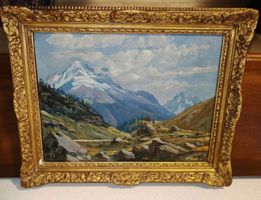 Peinture à l'Huile Paysage de Montagne - Signé L. MAGNAT