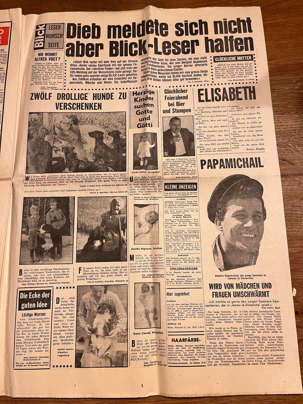 Zeitschriften & Magazine: Blick Tageszeitung 5. September 1961 – Gebraucht aus Spiez von _silvio_99 6