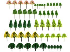 55 BÄUME GEMISCHT 3-7cm - MODELLBAU - MODELL EISENBAHN BAUM