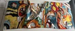 Billy Mills 2018 satin scarf features vibrant Native America