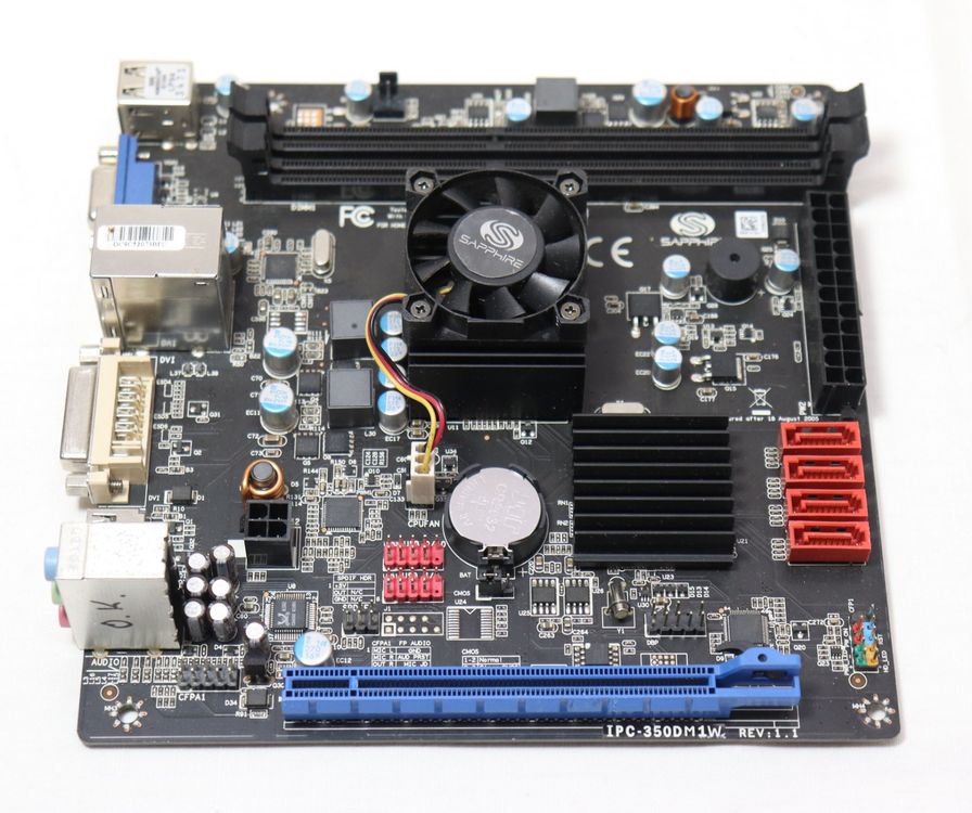 Sapphire Pure White E350D mini ITX Mainboard mit CPU Kaufen auf Ricardo