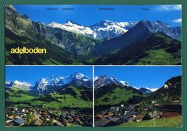 Adelboden im Berner Oberland, 3 Ansichten, 1993, gelaufen,