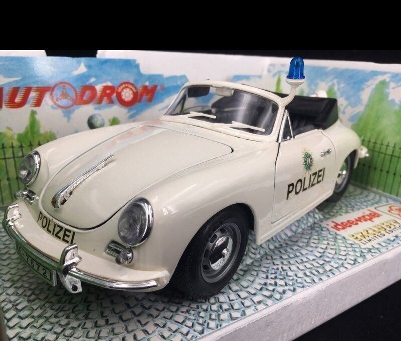 Porsche Modellautos: PORSCHE 356 POLIZEI im Massstab 1:18 – Neu und originalverpackt aus Erlenbach im Simmental von Model_box