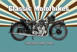 Blechschild-VINCENT HRD 998 CC CLASSIC M