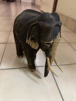 Éléphant en bois sculpté à la main, déco exotique! (53)