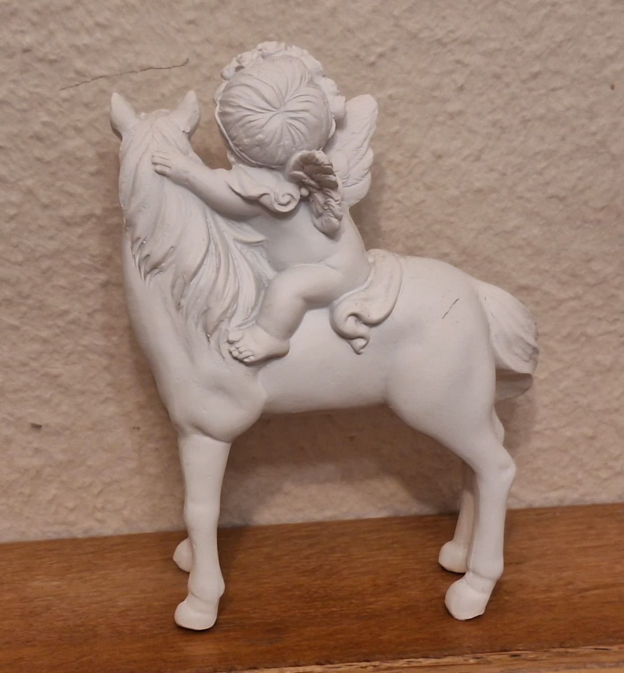 Statuette: Engel auf Pferd, Figur aus Gips, Top! – Nuovo (secondo la descrizione) da Mönchaltorf venduto da Joka013 2