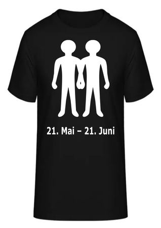 T-Shirt Sternzeichen Zwillinge
