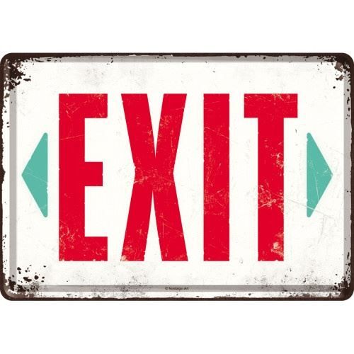 Articoli pubblicitari: EXIT, Blechpostkarte – Nuovo (secondo la descrizione) da Schalunen venduto da schwabspielautomaten