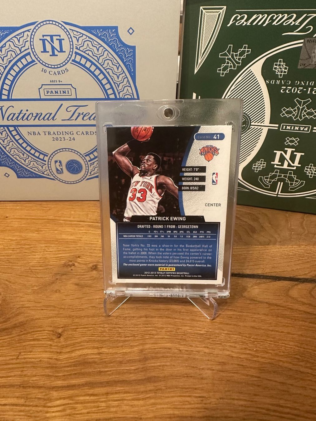Nba Sammelbilder & Trading cards: Carte Panini Patrick Ewing NBA patch totality certified – Gebraucht aus Vullierens von Gaara04 1