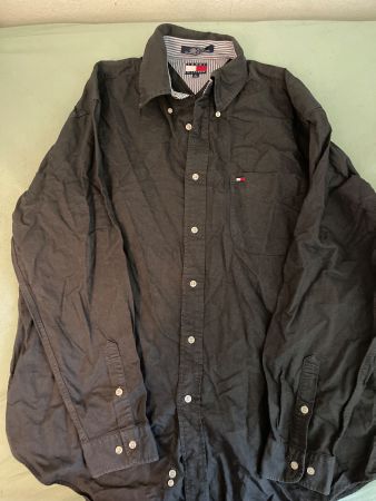 Tommy Hilfiger Hemd dunkelgrau Grösse L guter Zustand