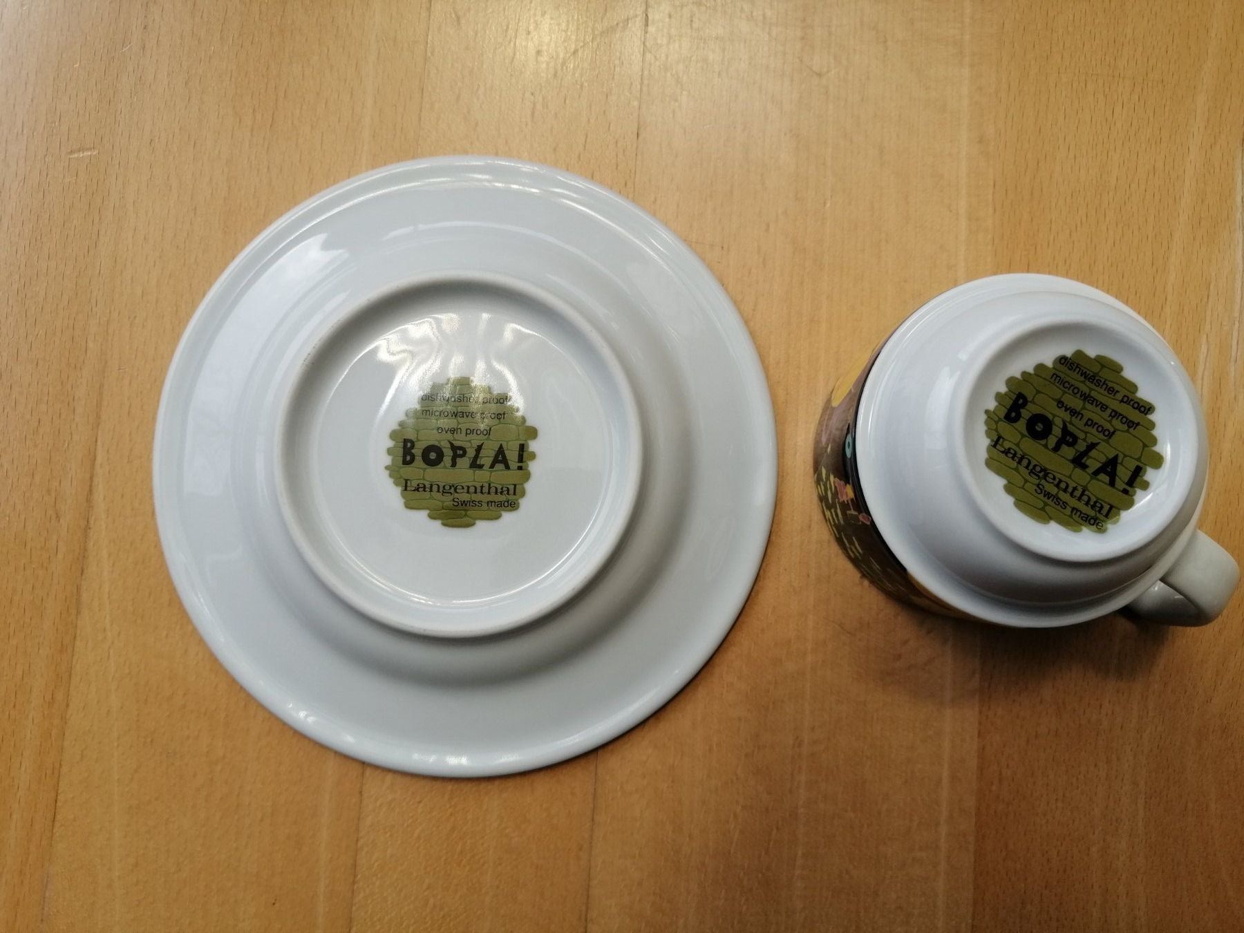Bopla Tazze: Bopla Kaffeetasse, blau, Engel – Usato da Burg AG venduto da Tchriesi 3