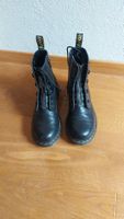 Schwarze Dr. Martens Stiefel mit Reissverschluss, Grösse 39
