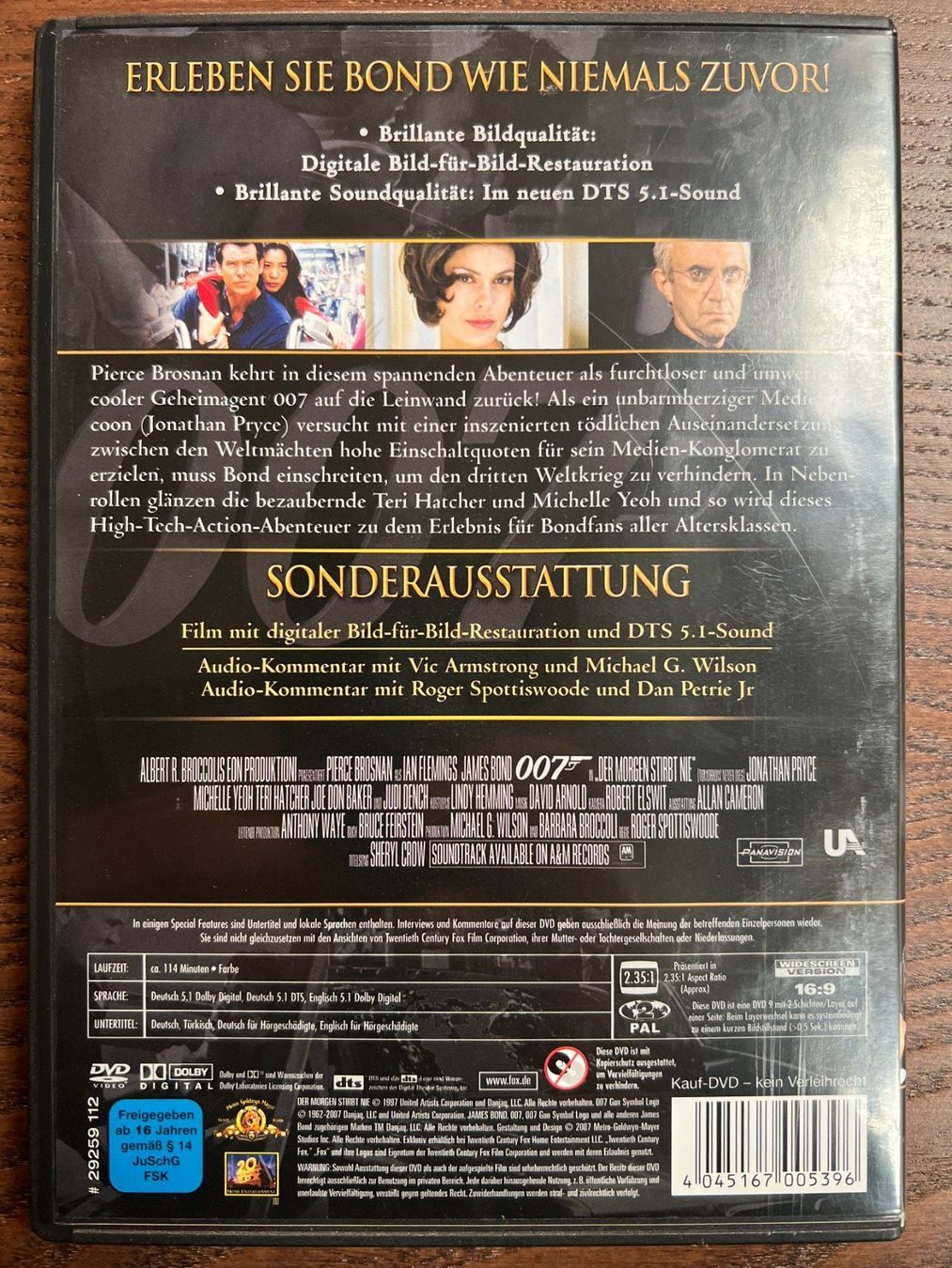 Tutti i DVDs: 007 Der Morgen stirbt nie – Usato da Zürich venduto da FilmFreunde 1