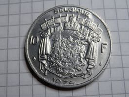 Belgien 10 Franken, 1974 Legende in französisch - "Belgique"