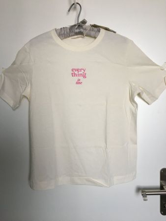 T-Shirt von  MANGO mit Stickerei, Gr L, NEU