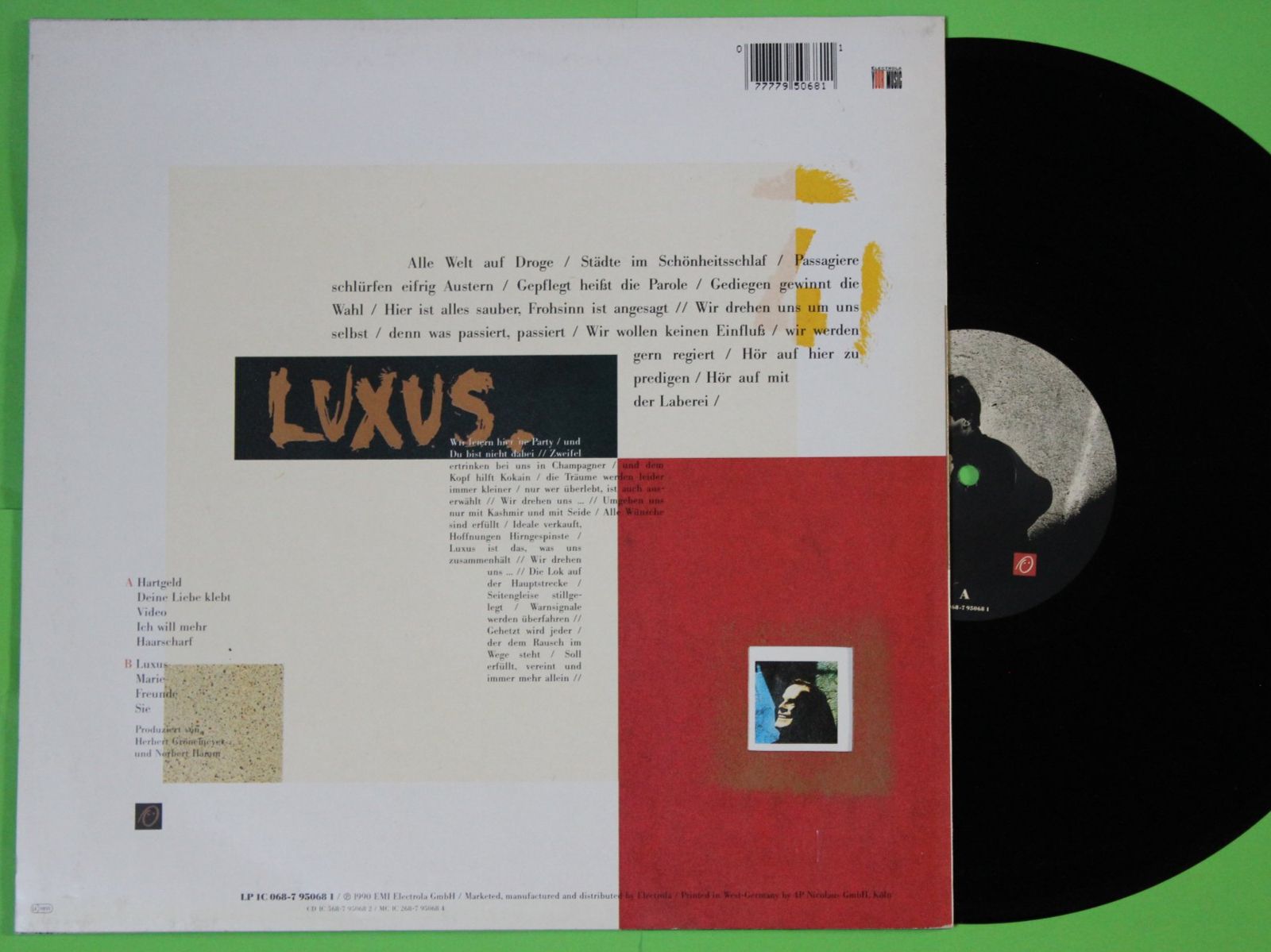 Dischi in vinile: Herbert Grönemeyer - Luxus LP Vinyl 12" 1990 – Usato da Tübach venduto da JamesStone 7
