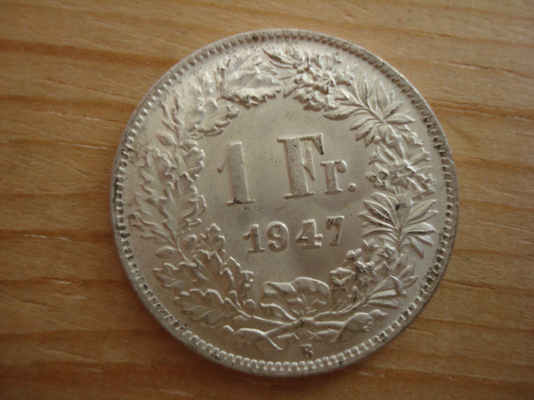 Alle Münzen: (S1)      1 Franken 1947 STGL – Gebraucht aus Erlach von Net-Coins