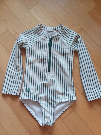 Kinder Badeanzug Gr. 92, Streifen Langarm Sommer