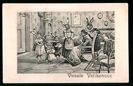 Arthur Thiele: Osterhasen beim Osterfest