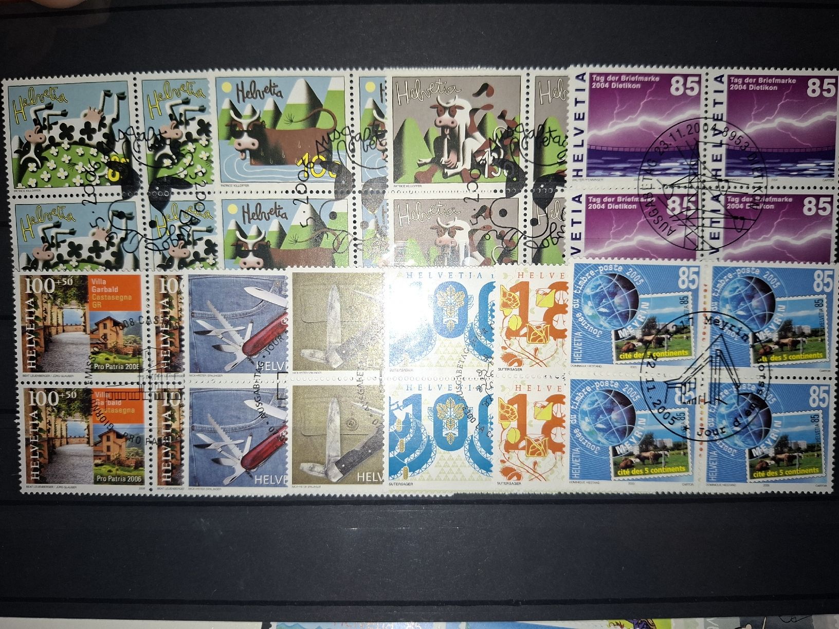 Tous les timbres: Werbemarken eher modern div. 4er Blocks  – D'occasion à Balgach par SIMEON27 5