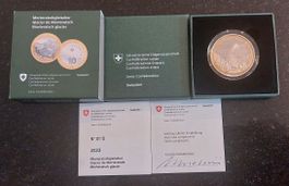 10 Fr. Gedenkmünze 2022 pp Morteratsch Box mit Signatur