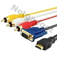 HDMI auf VGA+3RCA Kabel Adapter - 1.8m