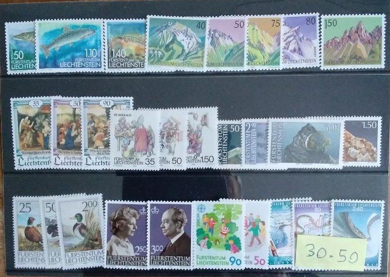 Tutti i francobolli: Briefmarken Liechtenstein postfrisch Fr. 269.95 – Nuovo (secondo la descrizione) da Basel venduto da TokenID1 6