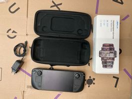 Steam Deck mit 512gb Speichererweiterung und custom Backplat