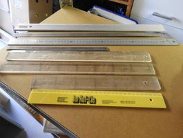 METALL LINEAL, 3x50CM, 1x30CM METALL, 2x40 , 2x30 KUNSTStoff