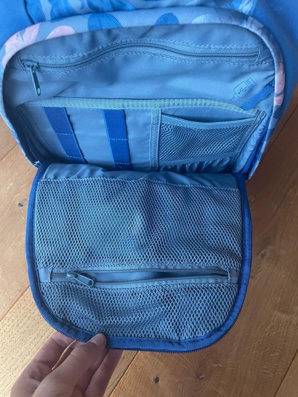 Satch Rucksäcke: Rucksack Satch blau floral Muster – Gebraucht aus Hagendorn von Fastrider6 1