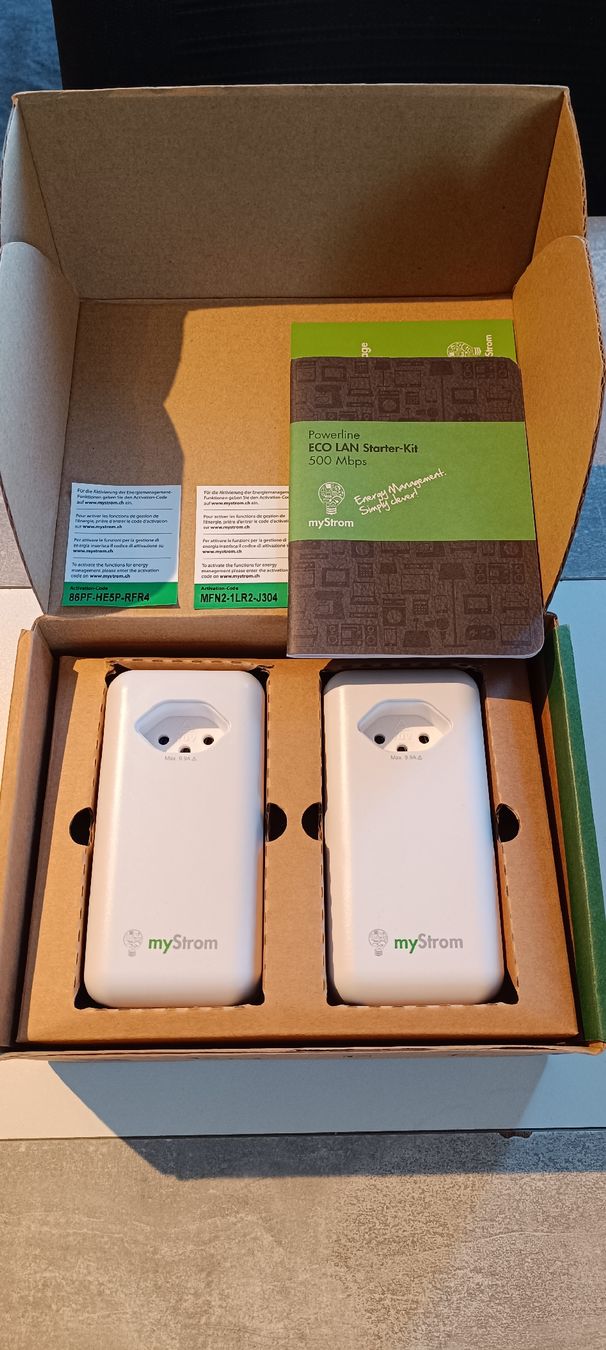 myStrom Unità & Adattatore: MyStrom Powerline ECO LAN Starter Kit 500 Mbps – Nuovo (secondo la descrizione) da Arbon venduto da Gatto81