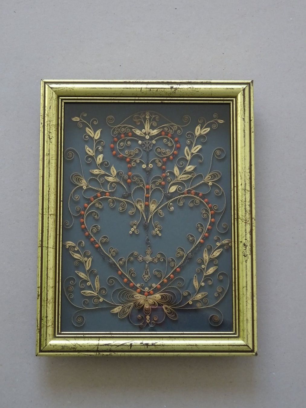 Foto & Immagini: Rosenkranzbild / Klosterarbeit – Usato da Esslingen venduto da eintagammeer